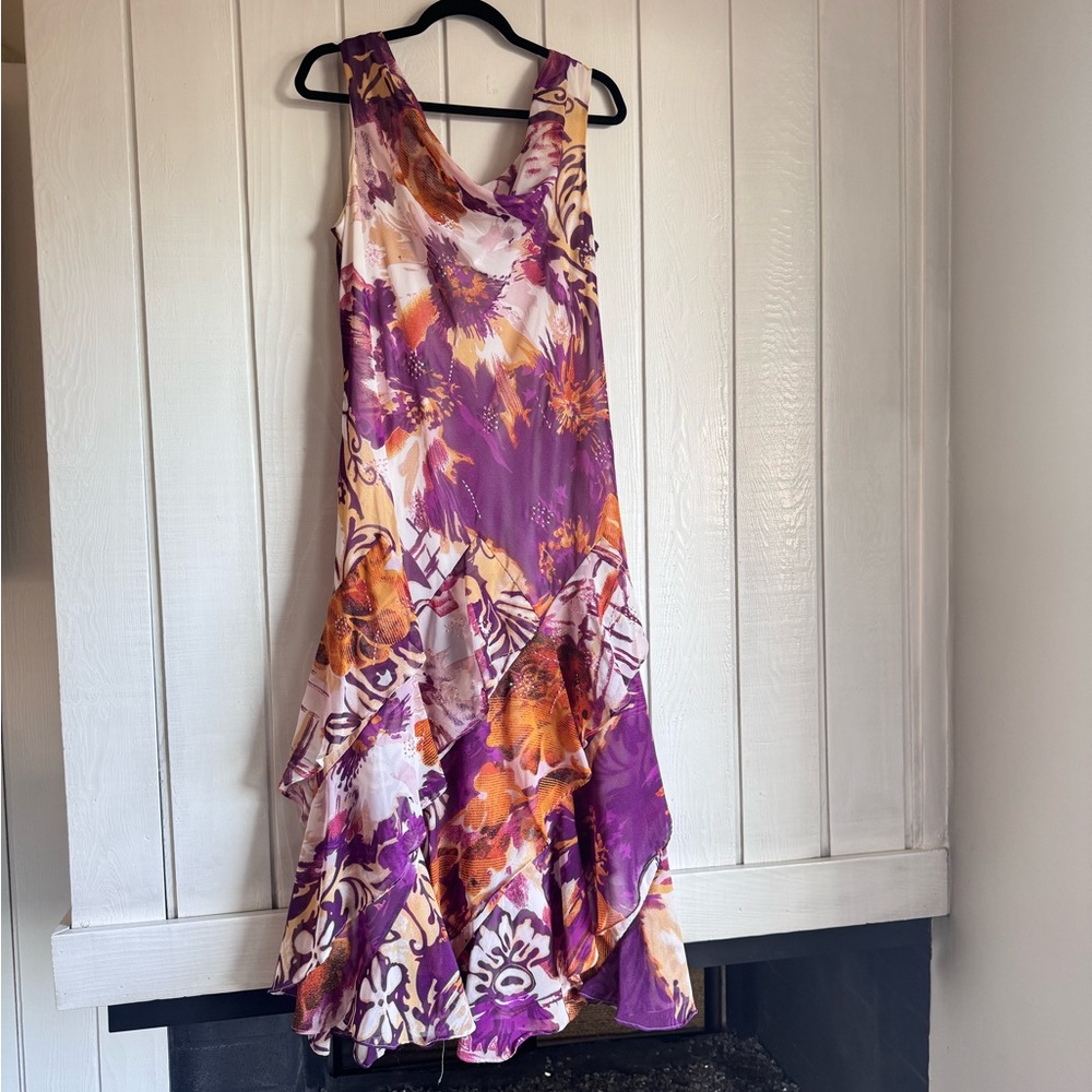 Vintage Robbie Bee Ruffled Floral Dress